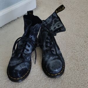 Dr. Martens Black and Gray Boots